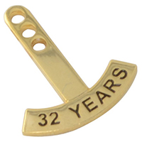 Yearly Milestone Rocker Pins (Curved)